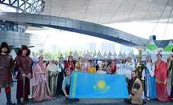 카자흐스탄 나우르즈 행사참가 사진
